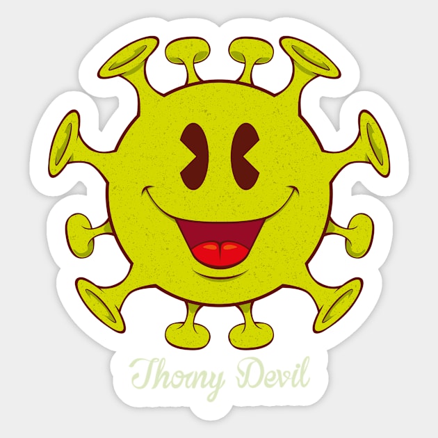 Cajona Sticker by Thorny Devil Design